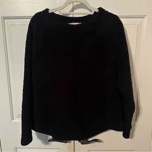 LOFT Plush Black Sweatshirt